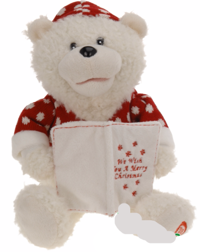 Przejdź do produktu Śpiewający pluszowy miś 358265 ozdoba świąteczna