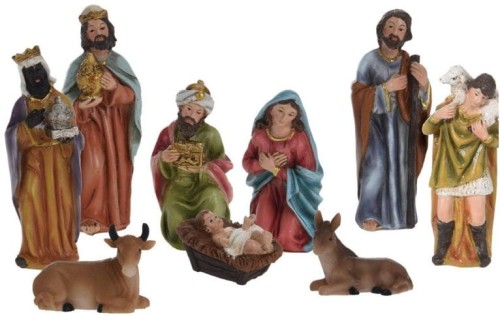 Przejdź do produktu Figurki do szopki bożonarodzeniowej 9szt figury 11cm 668711