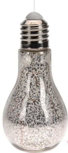 Przejdź do produktu Żarówka 10LED srebrna 18cm lampki ozdoba 12453 