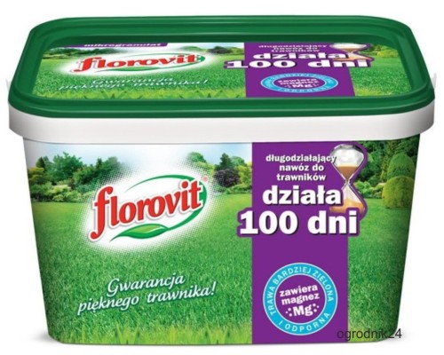 Przejdź do produktu Nawóz do trawników długodziałający 100 dni 4kg Florovit