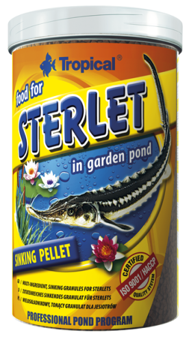 Przejdź do produktu Pokarm tonący dla jesiotra TROPICAL FOOD STERLET 1L 650g