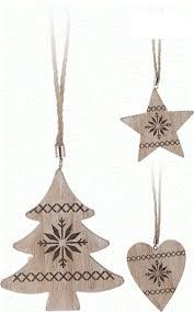 Przejdź do produktu Zawieszka drewniana na choinkę 10cm 545795 ozdoby świąteczne