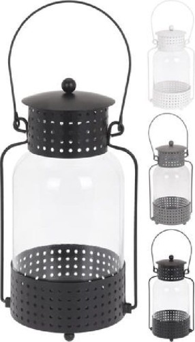 Przejdź do produktu Latarnia metalowa  lampion 29cm 363104 ozdoba