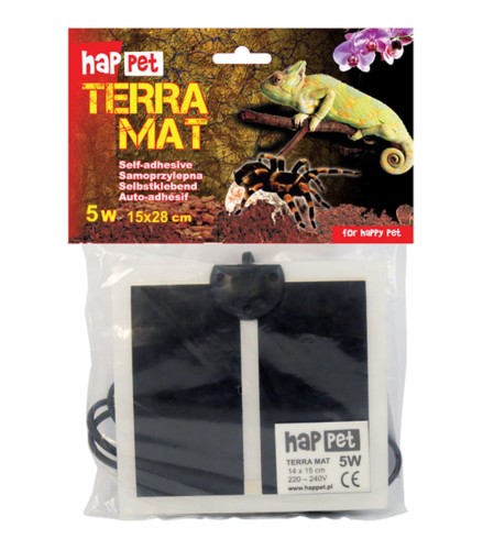 Przejdź do produktu Mata grzewcza do terrarium 7W 15x28 cm Happet G307