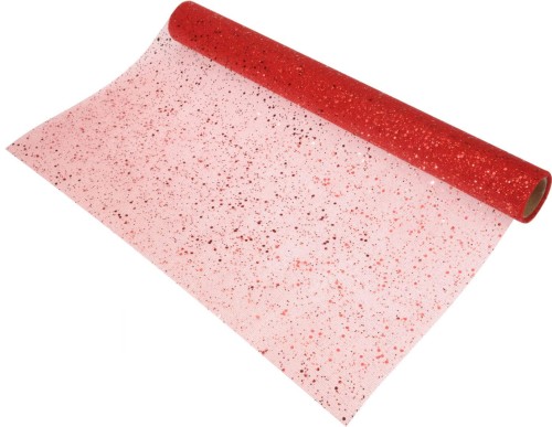 Przejdź do produktu Organza czerwona błyszcząca 38x200cm bieżnik 838148