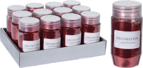 Przejdź do produktu Brokat czerwony do dekoracji ozdób świątecznych 697070