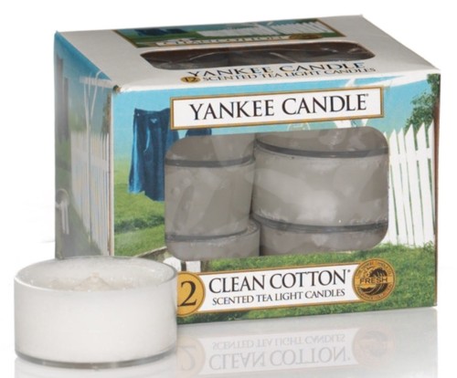 Przejdź do produktu Yankee Candle tealight Clean Cotton 12szt podgrzewacz