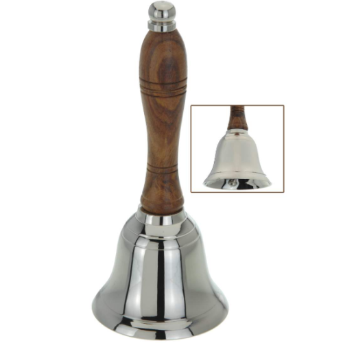 Przejdź do produktu Dzwonek mikołaja gwiazdora ręczny 16cm 934889