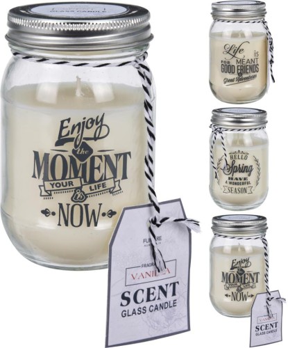 Przejdź do produktu Świeca świeczka zapachowa wanilia w szkle 106503