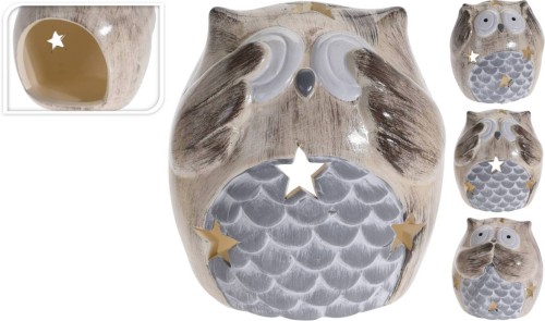 Przejdź do produktu Sowa kominek 9cm na tealight figurka 617191