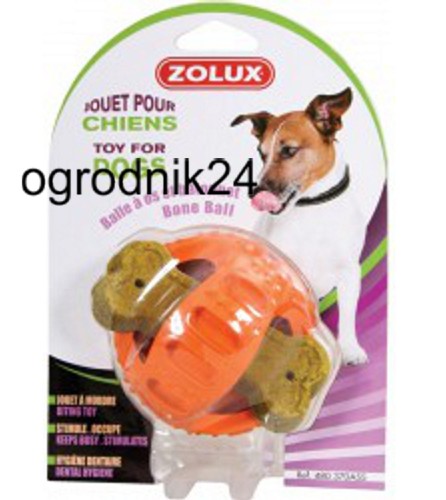 Przejdź do produktu Zolux 480370ASS piłka kauczukowa na kość 7,5cm dla psa 
