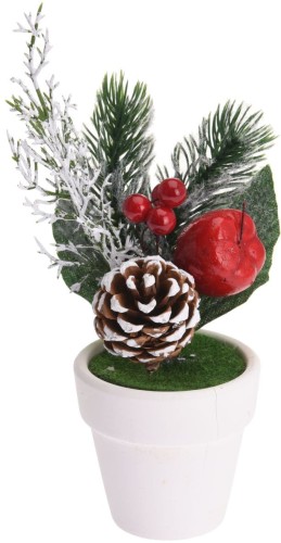 Przejdź do produktu Dekoracja mini w doniczce 16cm ozdoba 725315