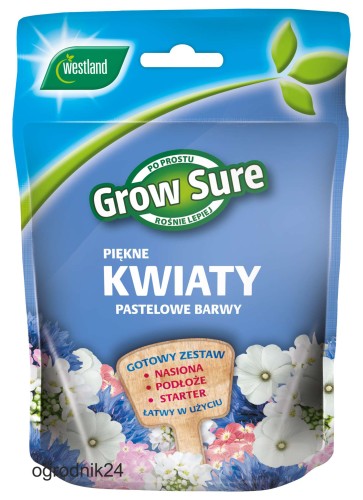 Przejdź do produktu Zestaw nasiona kwiatów nawóz Pastelowe Barwy 200 g