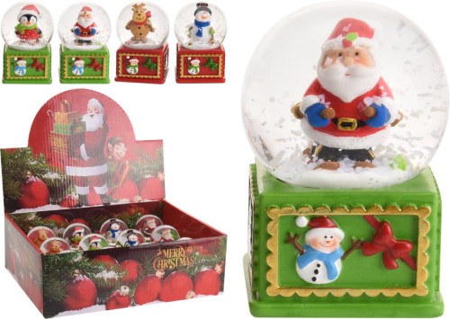 Przejdź do produktu Kula  świąteczna wodna Pingwin Renifer Bałwan Mikołaj 6cm 652451