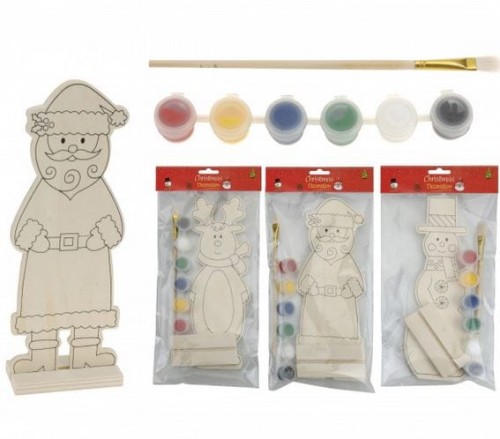 Przejdź do produktu Figurka Mikołaj do pomalowania zabawka 386915