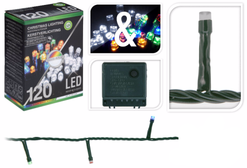 Przejdź do produktu Lampki 120 LED DUO zmieniają kolor 442902