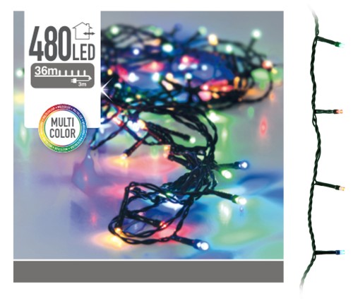 Przejdź do produktu Lampki choinkowe kolorowe LED 480 36m 259308