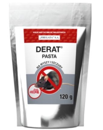 Przejdź do produktu Trutka na myszy w saszetkach pasta DERAT 120g