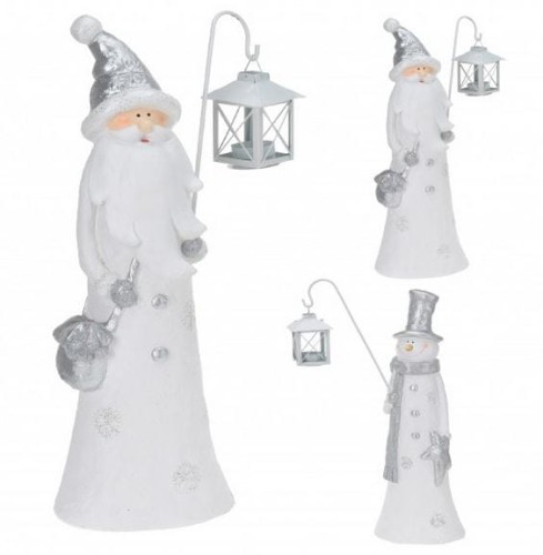 Przejdź do produktu Figurka świąteczna Mikołaj Bałwan 49cm ozdoba 251753