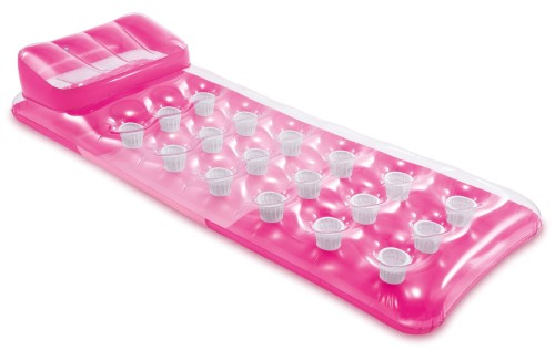 Przejdź do produktu Dmuchany materac do wody basenu INTEX 58890 różowy