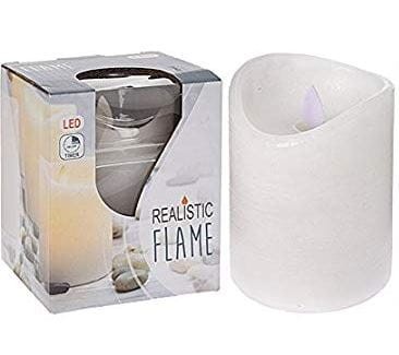 Przejdź do produktu Świeca ruchomy płomień LED biała 10,3cm + timer 001952