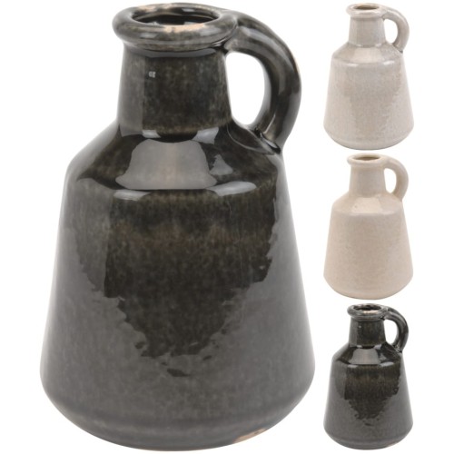 Przejdź do produktu Wazon mały ceramiczny z uchwytem 17x11cm 102741