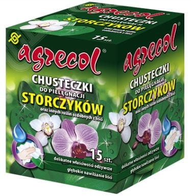 Przejdź do produktu Chusteczki do pielęgnacji storczyka 15 szt. AGRECOL