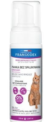 Przejdź do produktu Pianka dla kotów pchły kleszcze bez spłukiwania Francodex 791639
