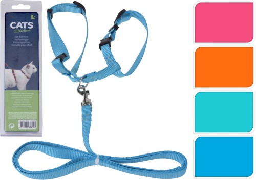 Przejdź do produktu Szelki + smycz dla kota psa królika 12mm 636147
