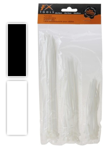 Przejdź do produktu Opaska zaciskowa kablowa trytytki  do kabli 75szt 313752