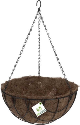 Przejdź do produktu Kosz wiszący z matą kokosową 25cm do kwiatów 551635