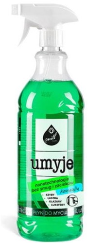 Przejdź do produktu Płyn do mycia szyb luster glazury 1,22L konwalia UMYJE MILL Clean