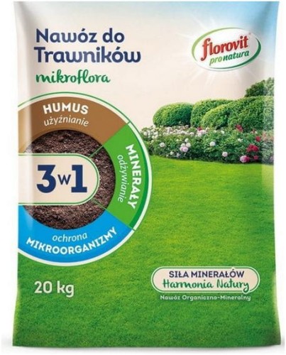 Przejdź do produktu Mikroflora 3w1 nawóz do trawników 20kg Florovit