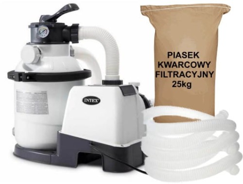 Przejdź do produktu Pompa piaskowa do basenu Intex 26644 4500L/h +piasek 25kg