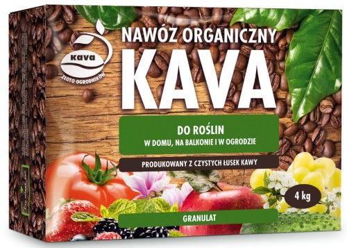 Przejdź do produktu Nawóz organiczny z łusek kawy 4kg KAVA granulat