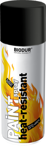Przejdź do produktu Farba w sprayu żaroodporna czarna 400ml Biodur 4377