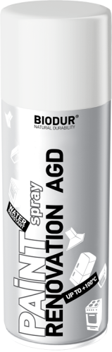 Przejdź do produktu Farba w sprayu emalia do renowacji AGD biała 400ml Biodur 4391