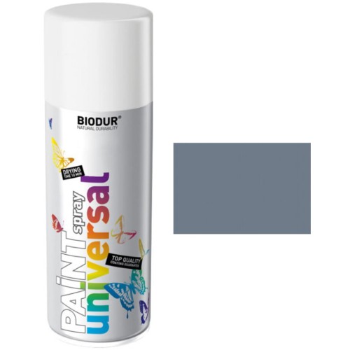 Przejdź do produktu Farba w sprayu szara ciemna 400ml Biodur 4025 szybkoschnąca