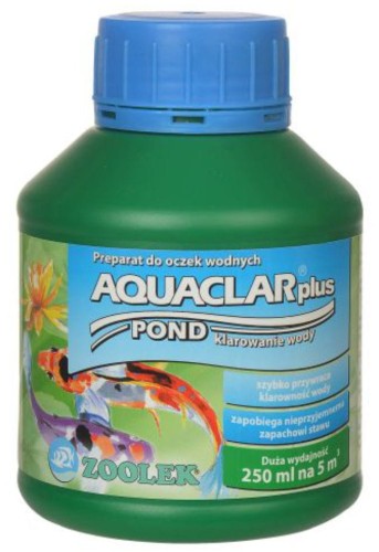 Przejdź do produktu Preparat do klarowania wody na glony w oczku Aquaclar 250 ml