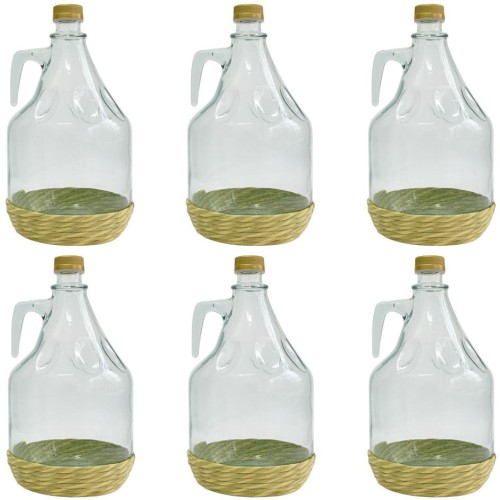 Przejdź do produktu Gąsior szklany balon w oplocie 6x3L Dama 640133