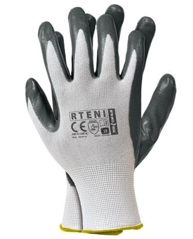 Przejdź do produktu Rękawice RTENI 8 poliestrowe powlekane nitrylem  12 par