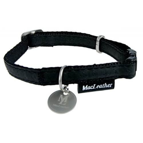 Przejdź do produktu Obroża dla psa regulowana Mac Leather czarna 25mm 522045NO Zolux