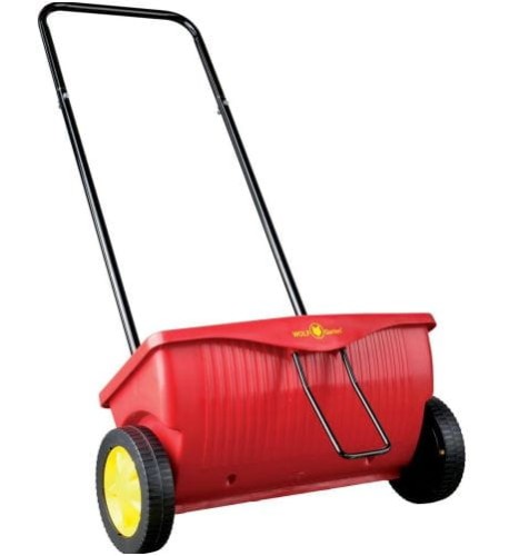 Przejdź do produktu Siewnik do nawozów trawy 15L Wolf WE 330 rozsiewacz ogrodowy