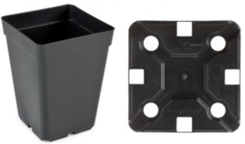 Przejdź do produktu Doniczka produkcyjna czarna kwadrat 15x15x20cm 50szt