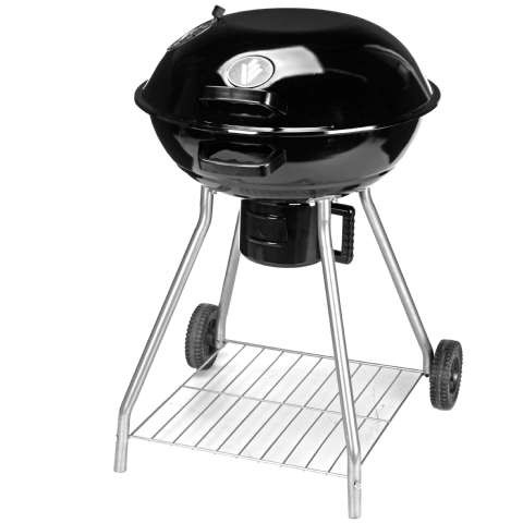 Przejdź do produktu Grill węglowy okrągły na kółkach czarny 55cm 842870