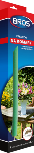 Przejdź do produktu Pałeczki na komary i meszki 4szt kadzidełka BROS