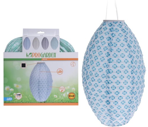 Przejdź do produktu Lampa solarna lampion owalny 30x50cm 483857