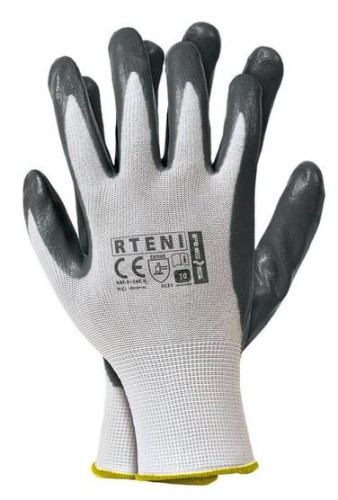 Przejdź do produktu Rękawice RTENI 9 poliestrowe powlekane nitrylem 