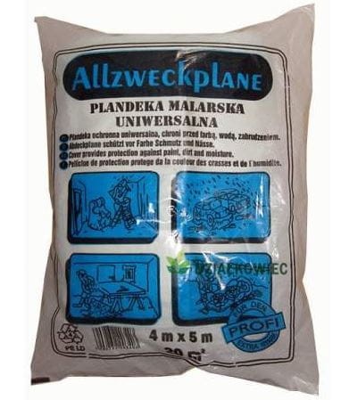 Przejdź do produktu Folia malarska plandeka okryciowa ochronna szara 4x5m 20szt 3403