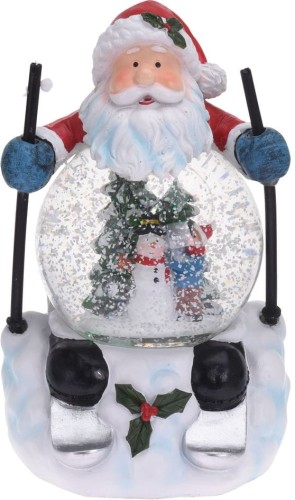 Przejdź do produktu Świąteczna kula śnieżna pozytywką na baterie 21cm 084775